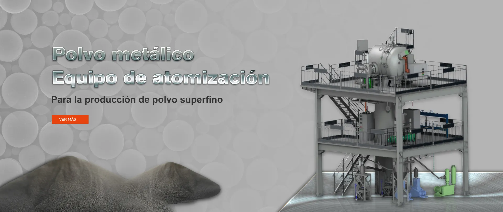 Equipo de atomización de polvo metálico